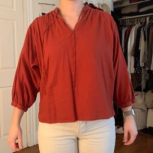 Uniqlo medium linen blouse